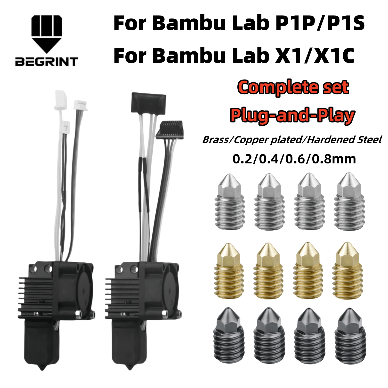Hotend 0.4Mm - Kompletny hotend do Bambu Lab X1C