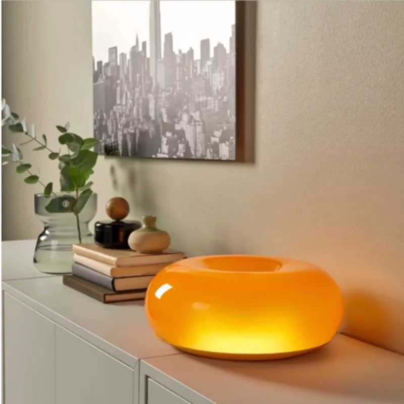 Glass Bed - Kreatywna kremowa pomarańczowa lampa ścienna LED