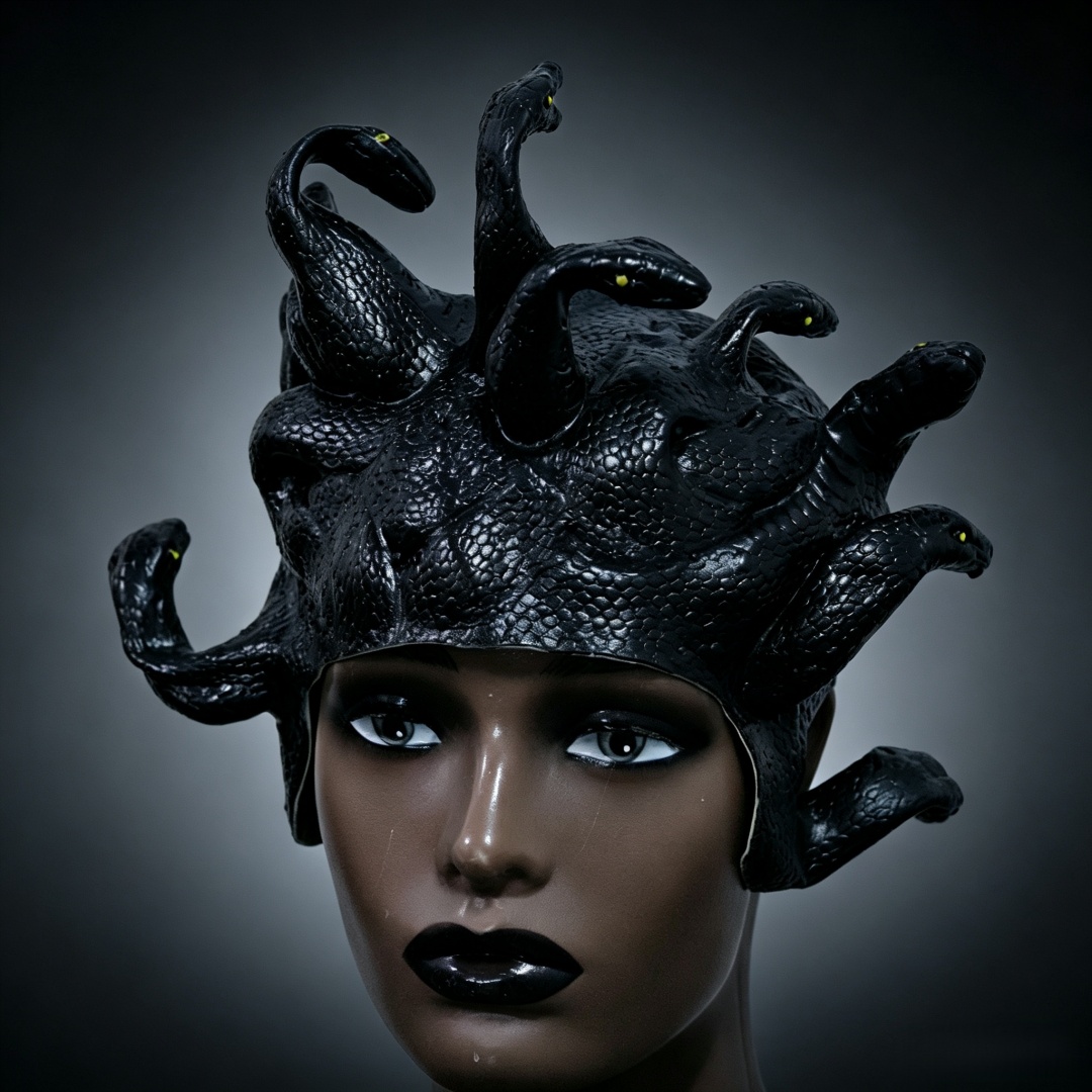 Cobra Extruder - Maska Meduzy z lateksu, maska cosplay