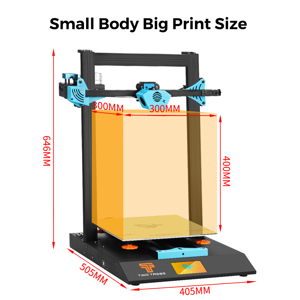 Twotrees Blu-5 Bluer Plus l3D  – Corexy 3D Printer Kit recenzja i cena
