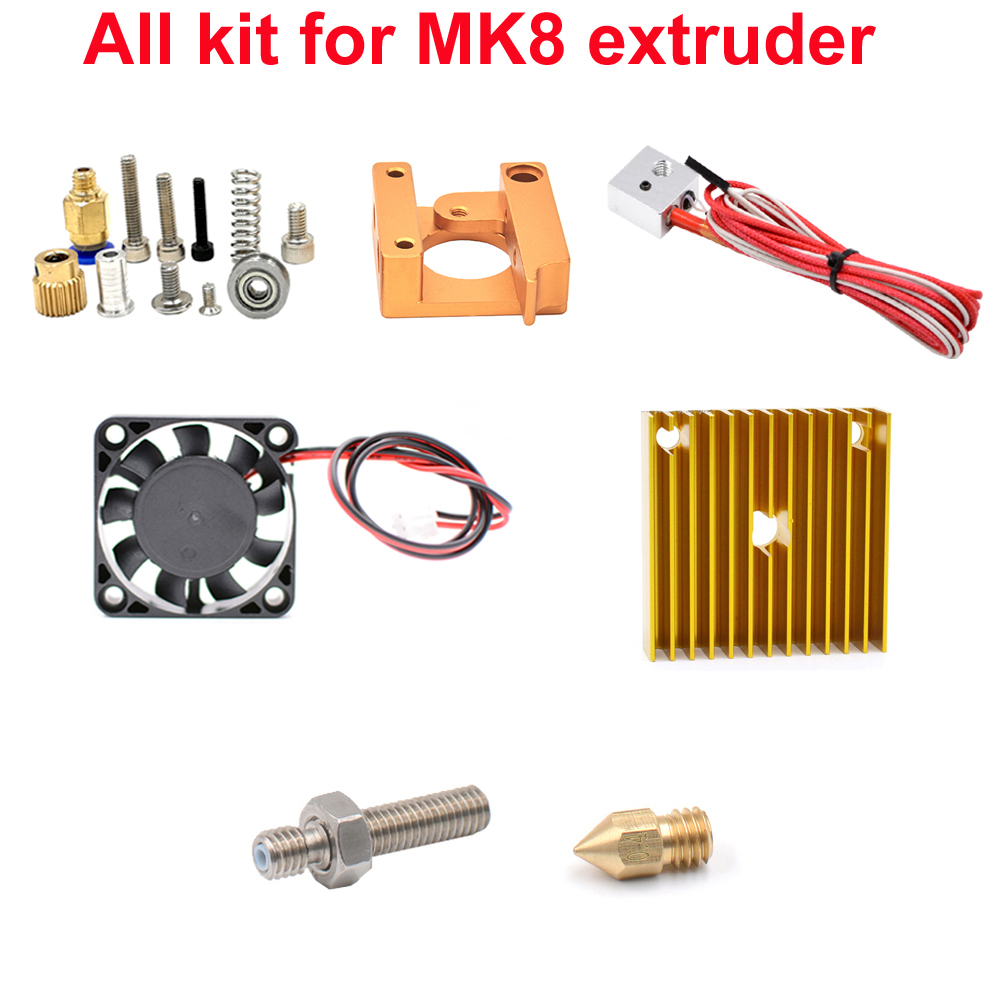 Zestawy ekstrudera MK8 z dyszą – Filament 1.75 recenzja i cena