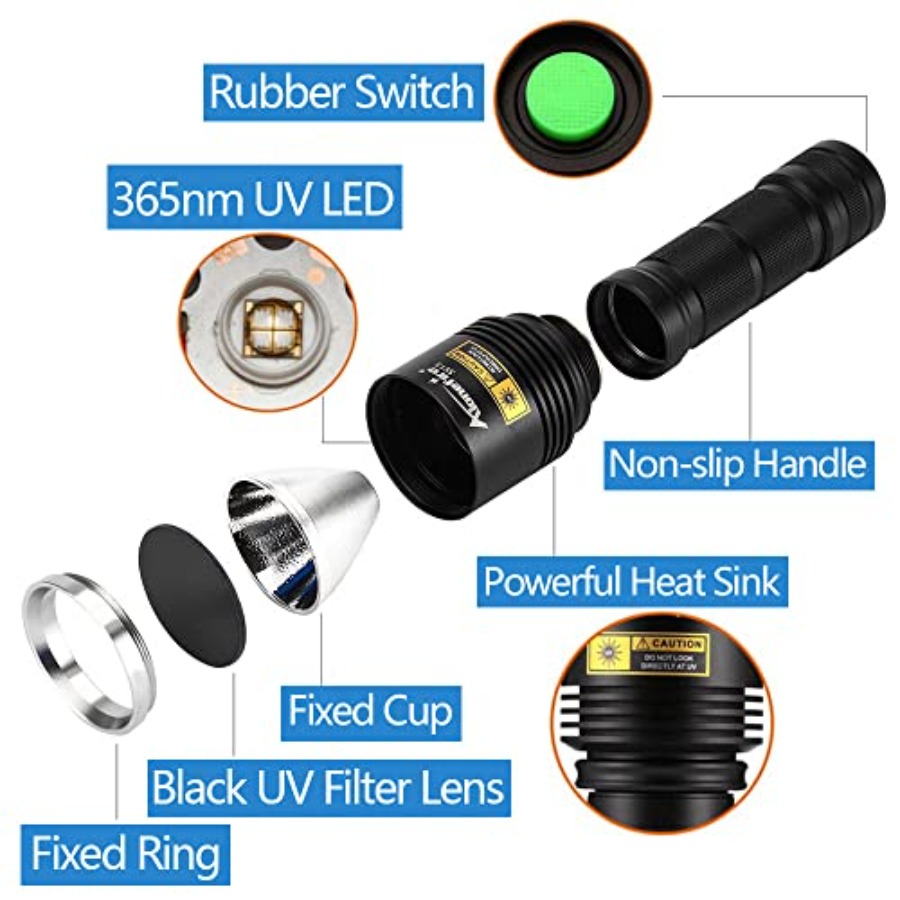 Latarka UV SV13 15W 365nm, ład – Uv Resin recenzja i cena