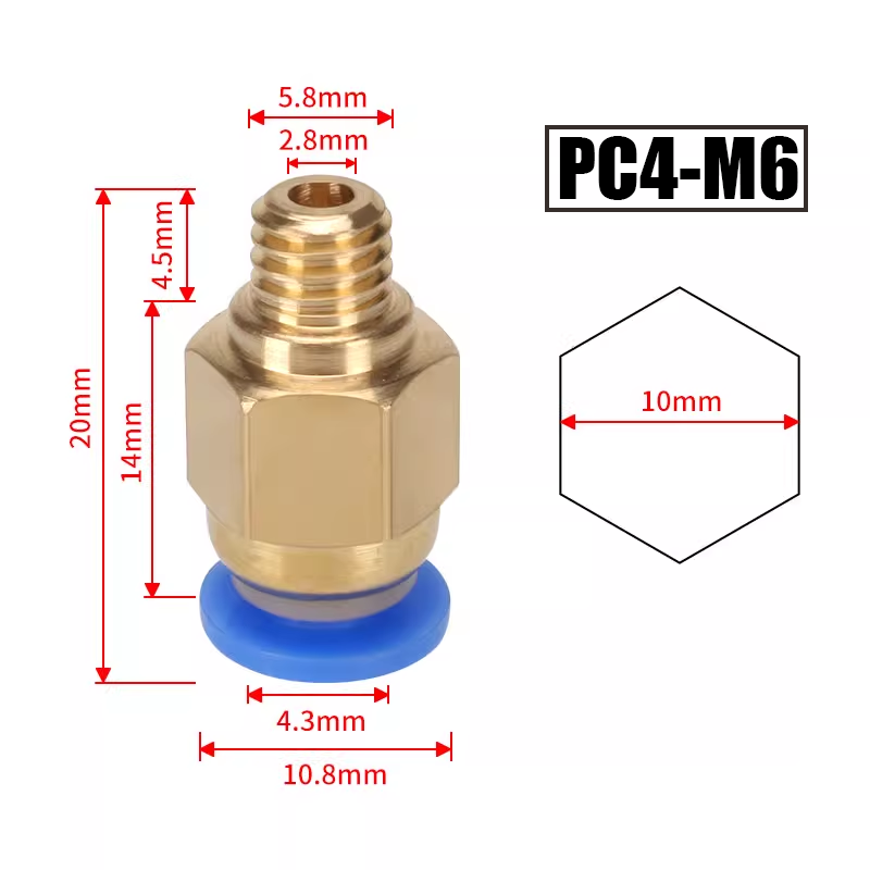 10 sztuk/partia PC4-M6 PC4-01  – Bowden Tube recenzja i cena